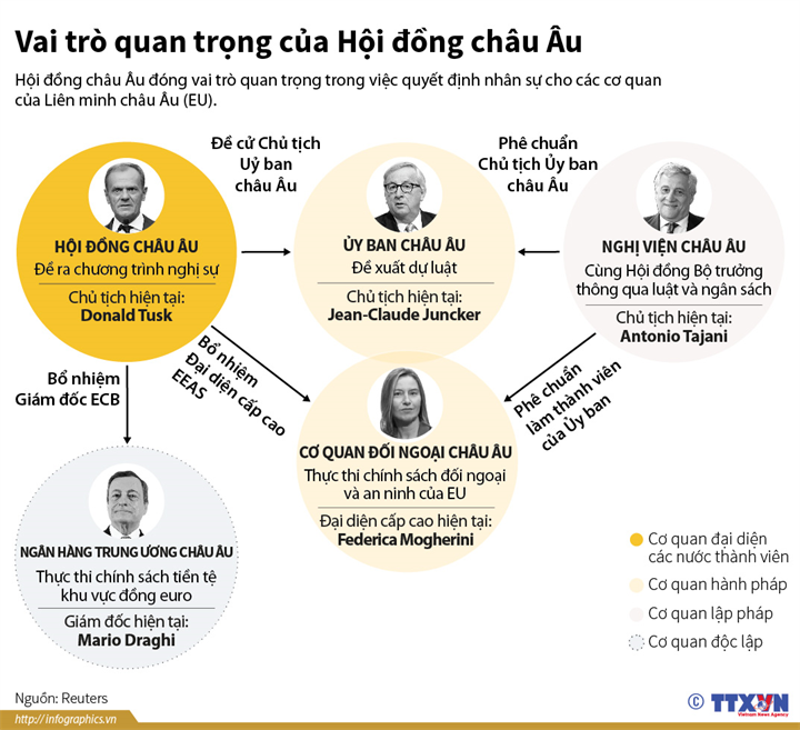 Vai trò quan trọng của Hội đồng châu Âu