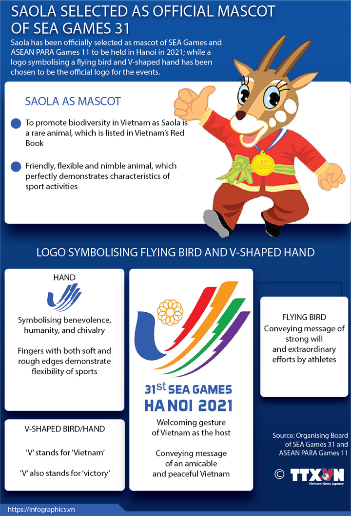 Saola selected as official mascot of SEA Games 31