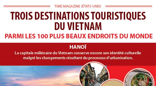 Trois destinations vietnamiennes parmi les 100 plus beaux endroits du monde