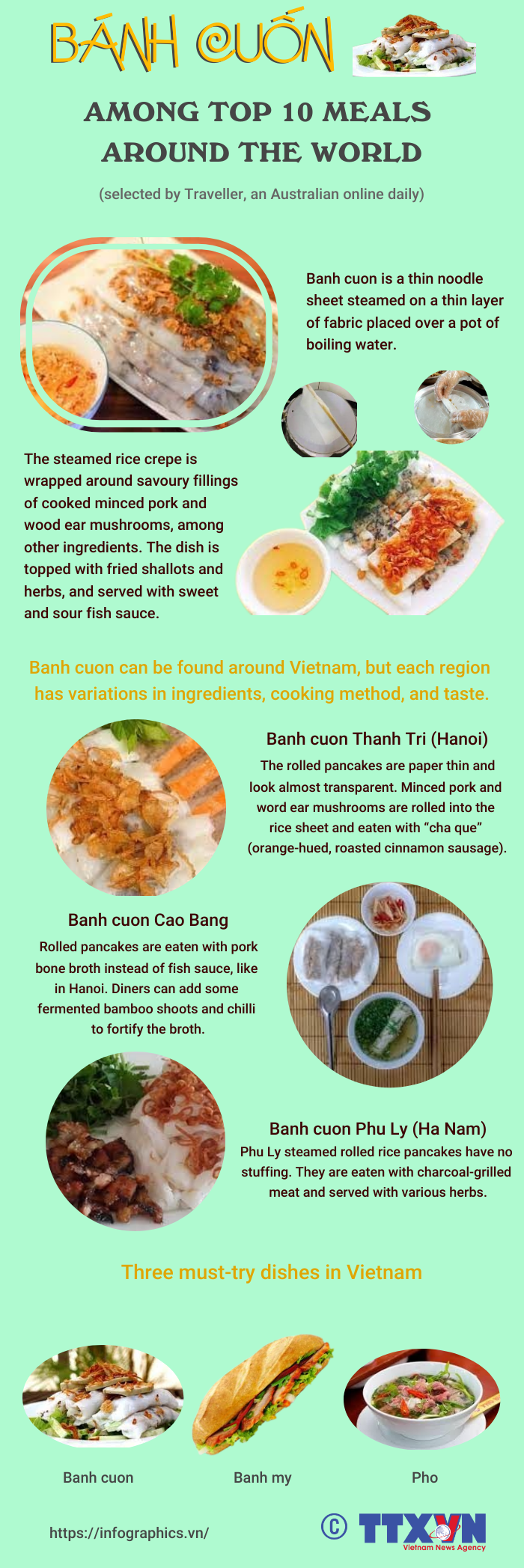 Banh cuon among top 10 meals around the world 