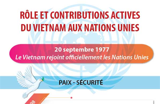 Rôle et contributions actives du Vietnam aux Nations Unies