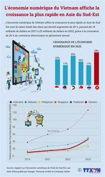 L'économie numérique du Vietnam affiche la croissance la plus rapide en Asie du Sud-Est