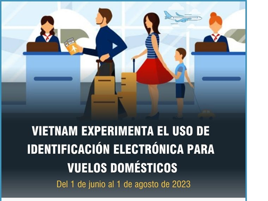 Vietnam experimenta el uso de identificación electrónica para vuelos domésticos