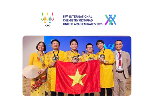 Vietnam gana cuatro medallas de oro en la Olimpiada Internacional de Química 2025