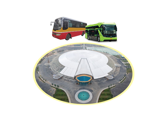 20 lignes de bus reliant au Centre d'exposition du Vietnam