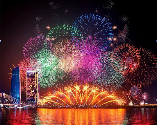 Celebran Festival Internacional de Fuegos Artificiales de Da Nang 2026 