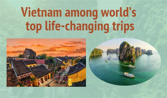 Vietnam among world’s top life-changing trips