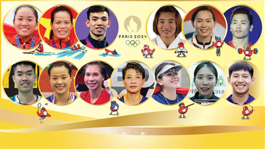 Rostros representativos de Vietnam Juegos Olímpicos de París 2024