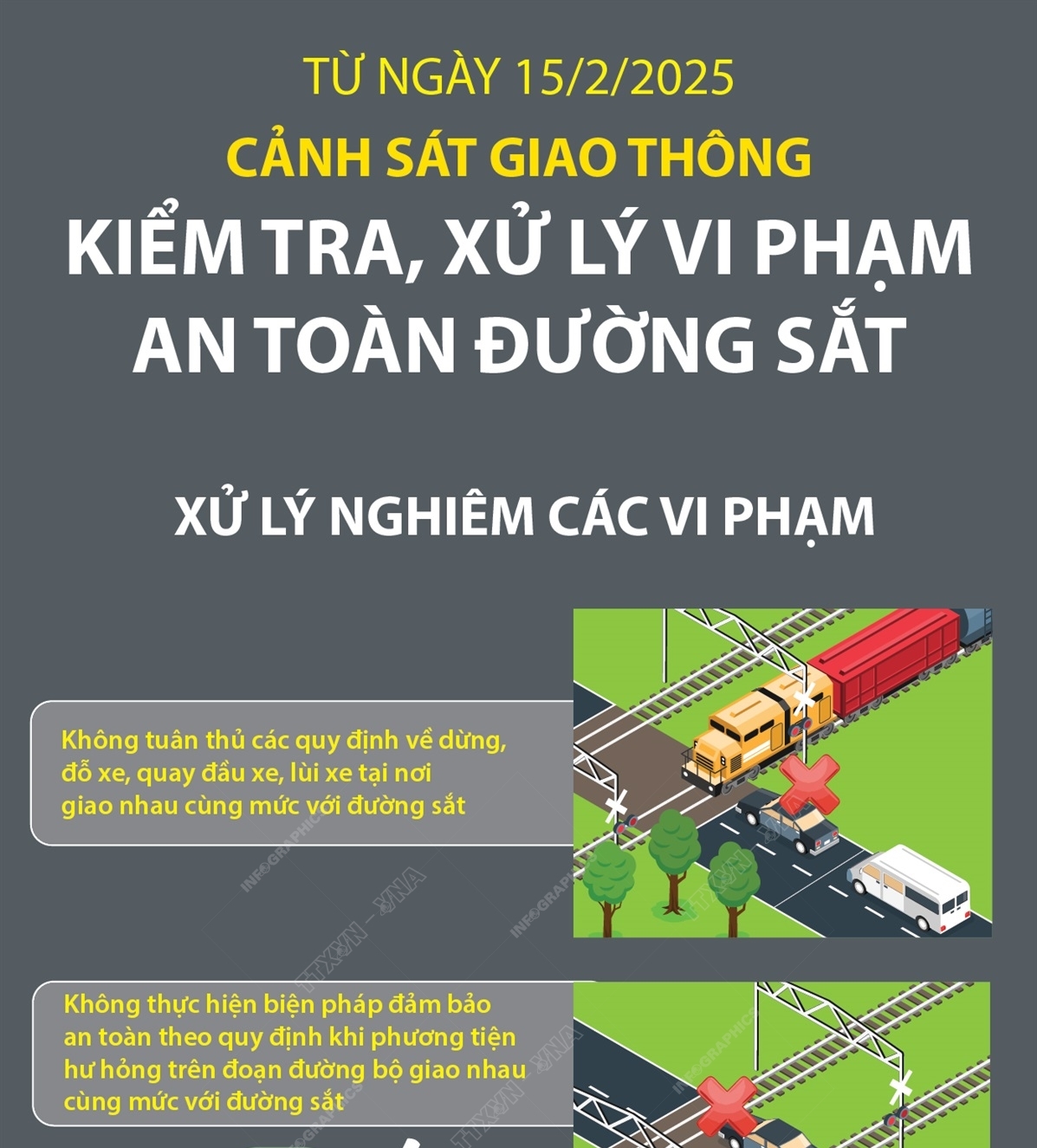 Từ ngày 15/2/2025: Cảnh sát giao thông kiểm tra, xử lý vi phạm an toàn...