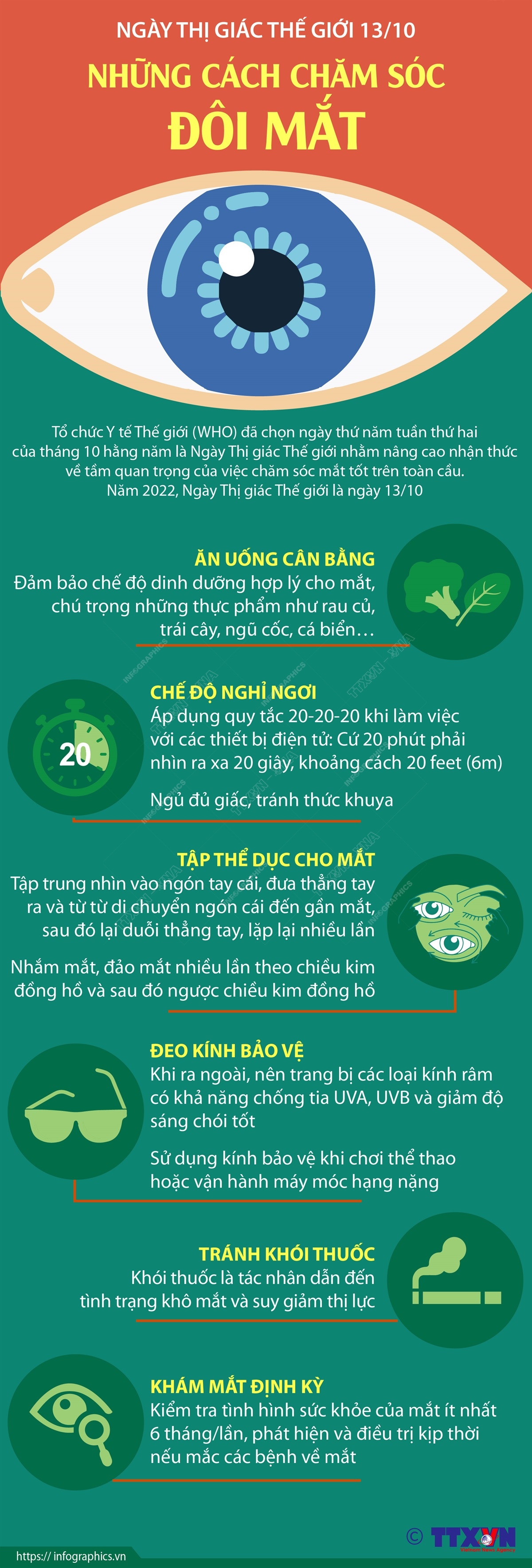 Ngày Thị giác Thế giới 13/10: Những cách chăm sóc đôi mắt