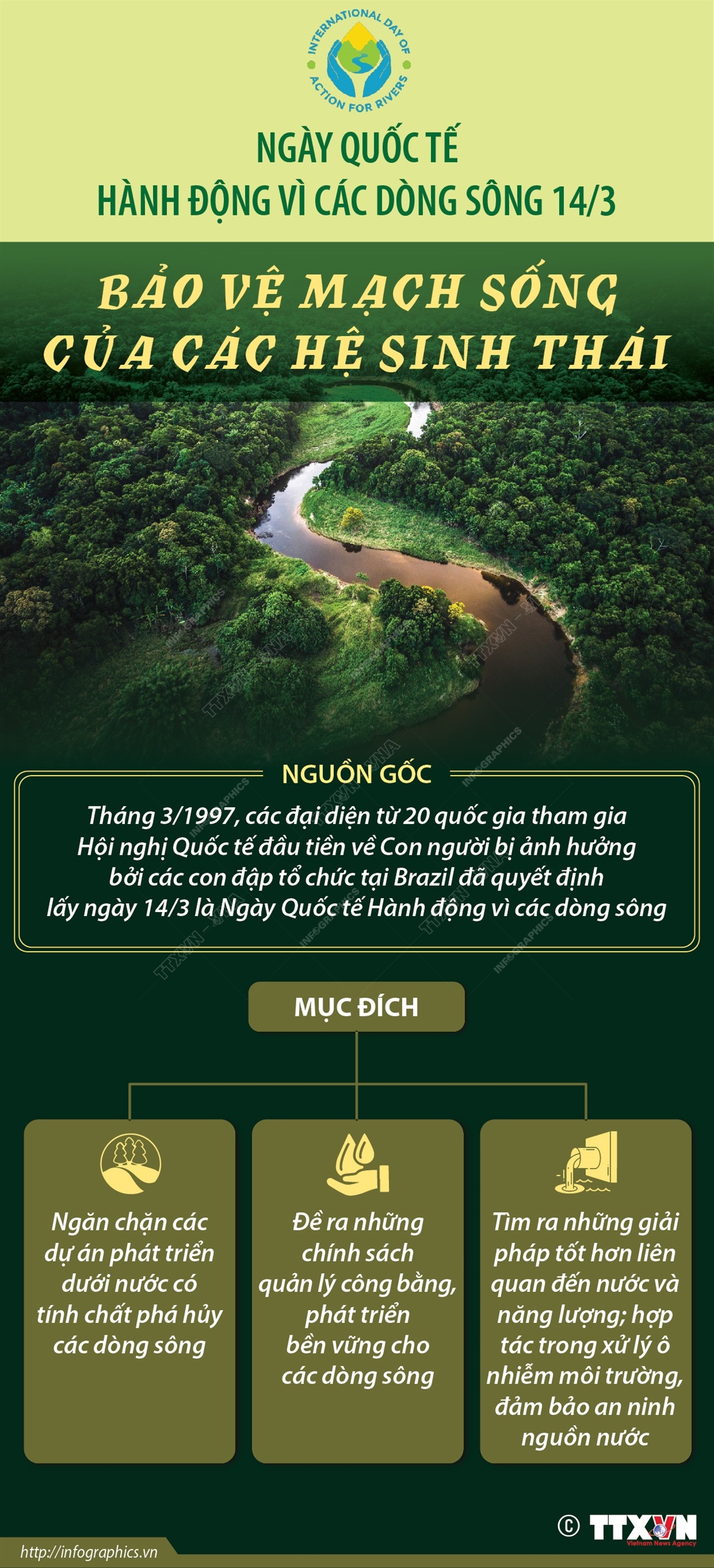 Ngày Quốc tế hành động vì các dòng sông 14/3: Bảo vệ mạch sống của các hệ sinh thái