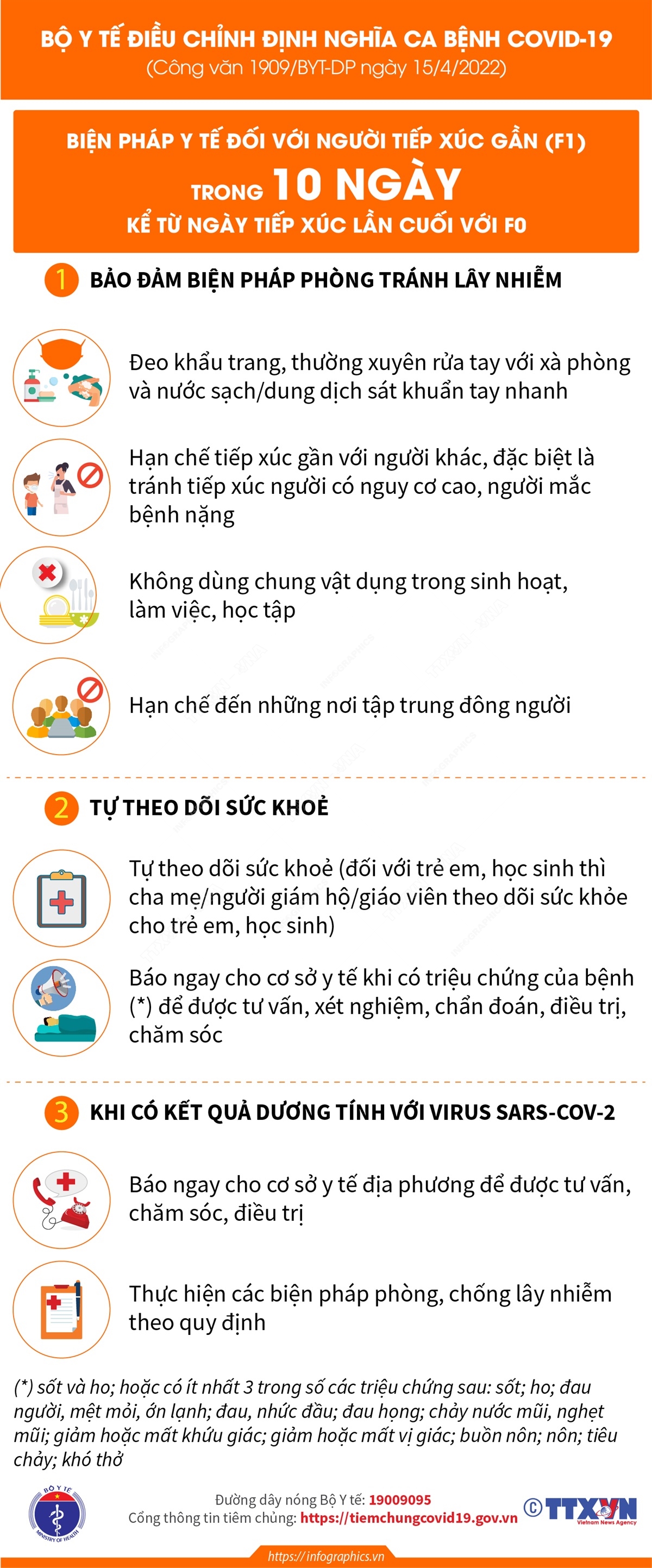 Bộ Y tế điều chỉnh định nghĩa ca bệnh COVID-19: Biện pháp y tế đối với người tiếp xúc gần (F1)