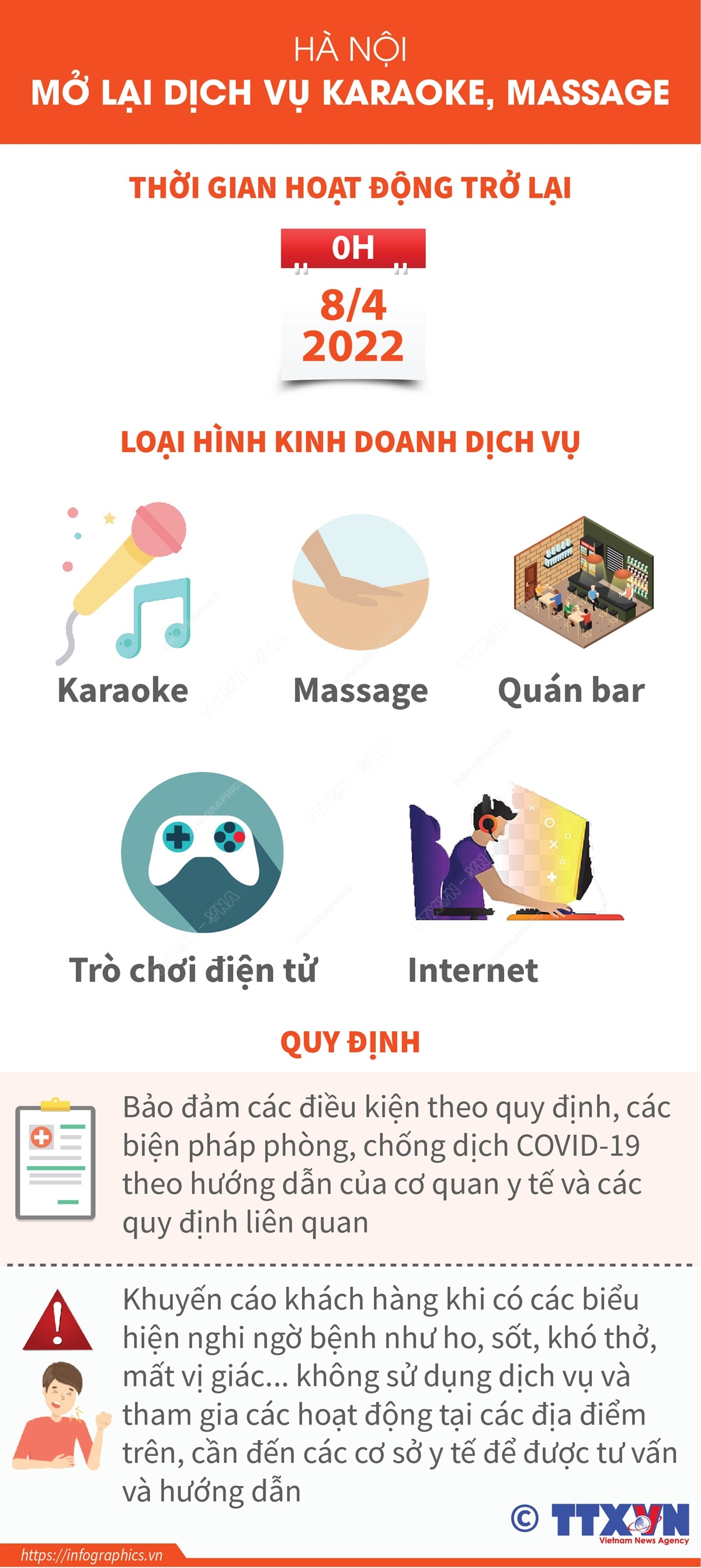 Hà Nội mở lại dịch vụ karaoke, massage từ ngày 8/4/2022