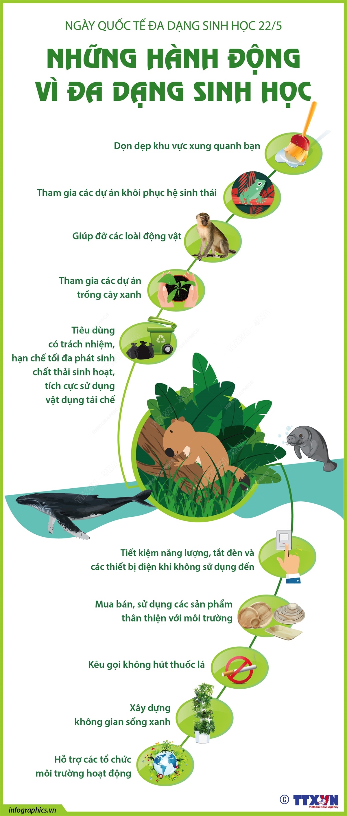 Ngày Quốc tế đa dạng sinh học năm 22/5: Những hành động vì đa dạng sinh học