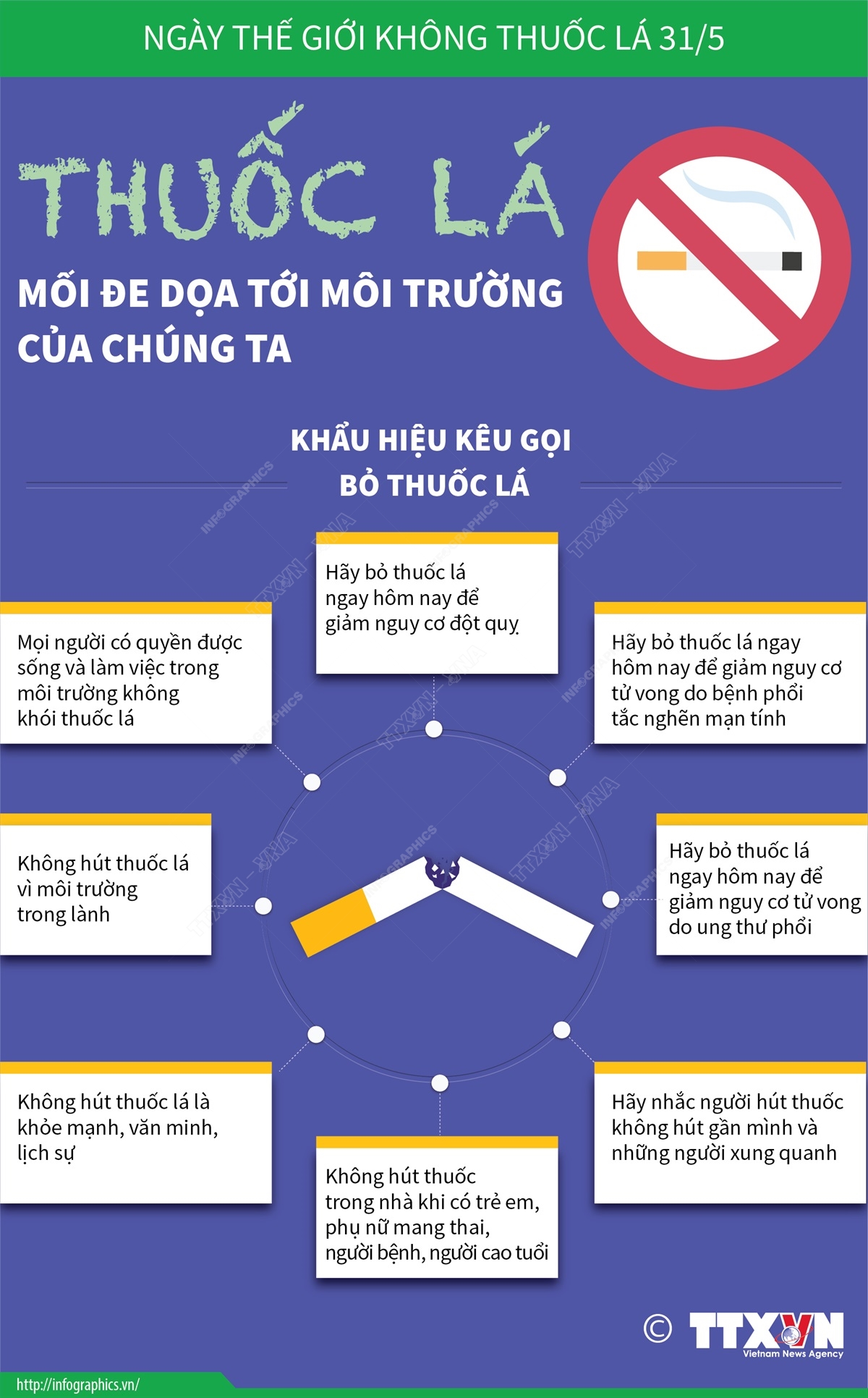 Ngày Thế giới không thuốc lá (31/5/2022): Thuốc lá - Mối đe dọa tới môi trường của chúng ta