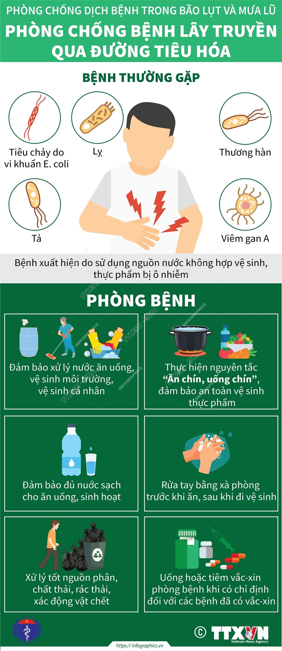 Phòng chống bệnh lây truyền qua đường tiêu hóa