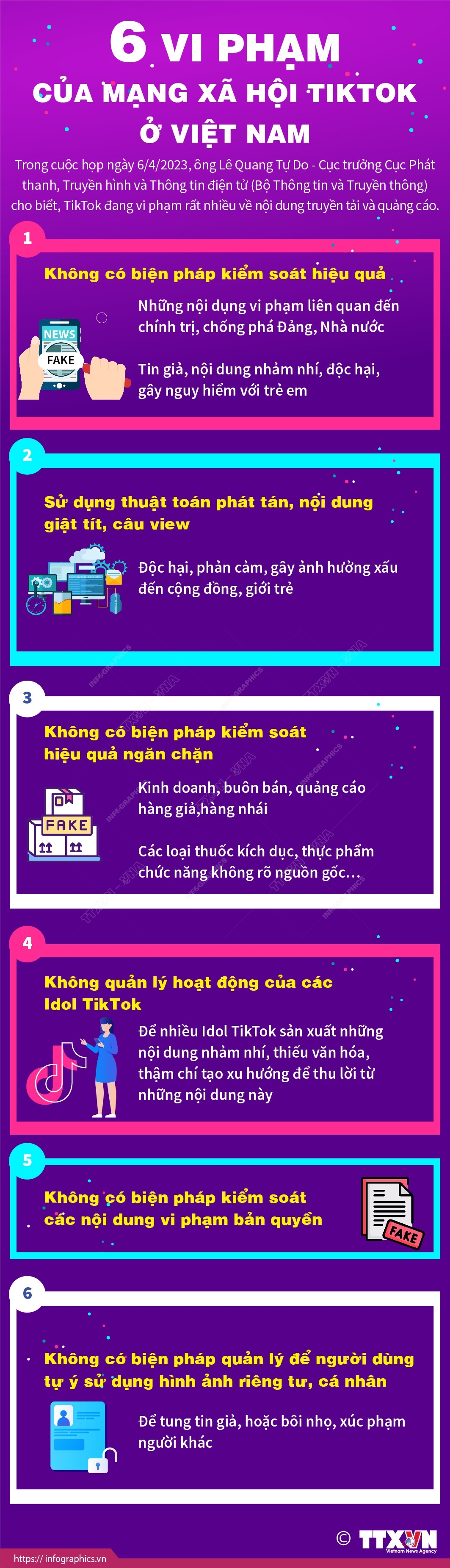 6 vi phạm của mạng xã hội sẽ ở Việt Nam