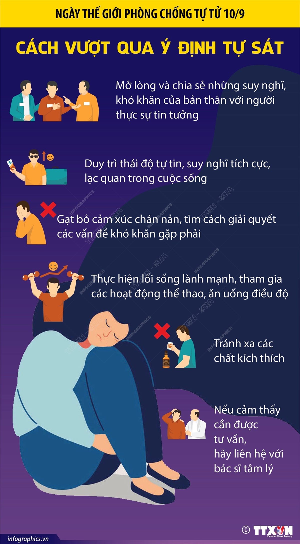 Ngày thế giới phòng chống tự tử 10/9: Cách vượt qua ý định tự sát