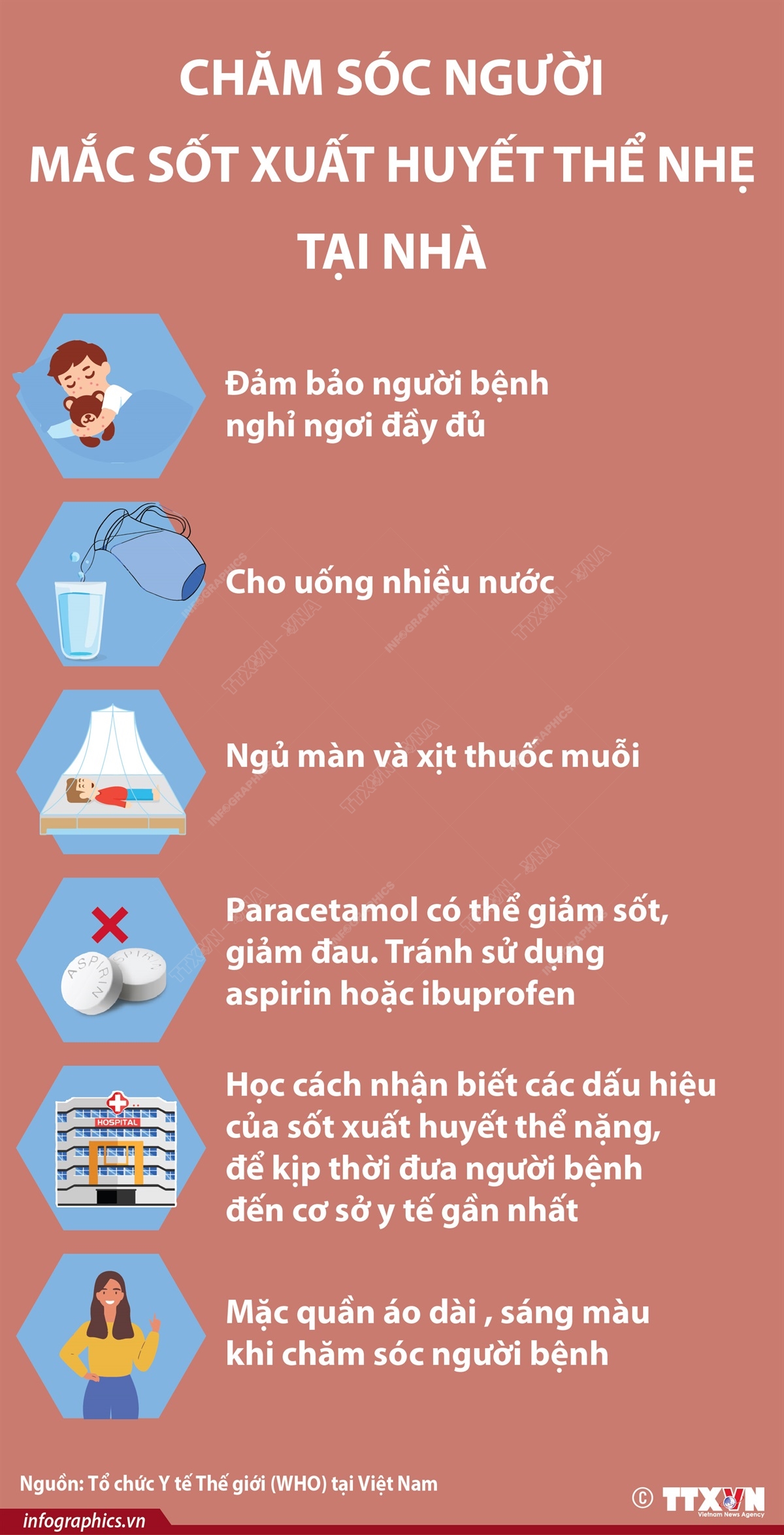 Chăm sóc người mắc sốt xuất huyết thể nhẹ tại nhà