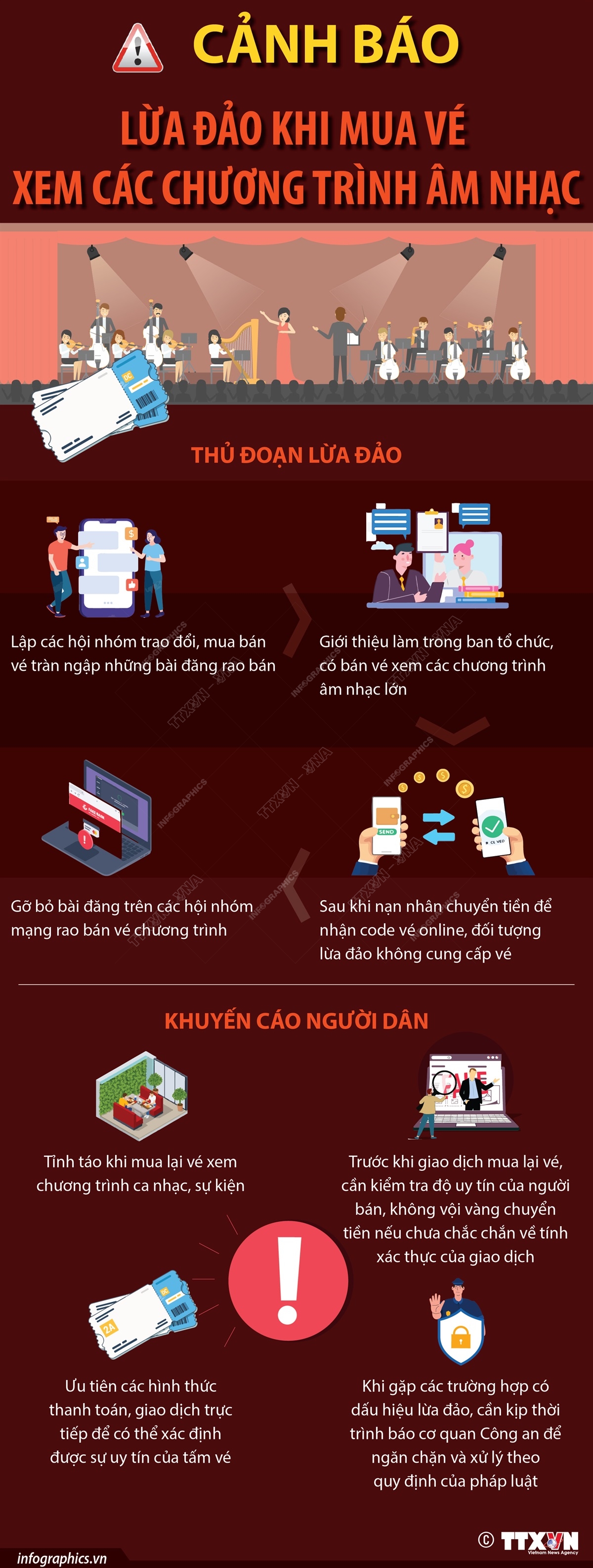 Cảnh báo lừa đảo khi mua vé xem các chương trình âm nhạc