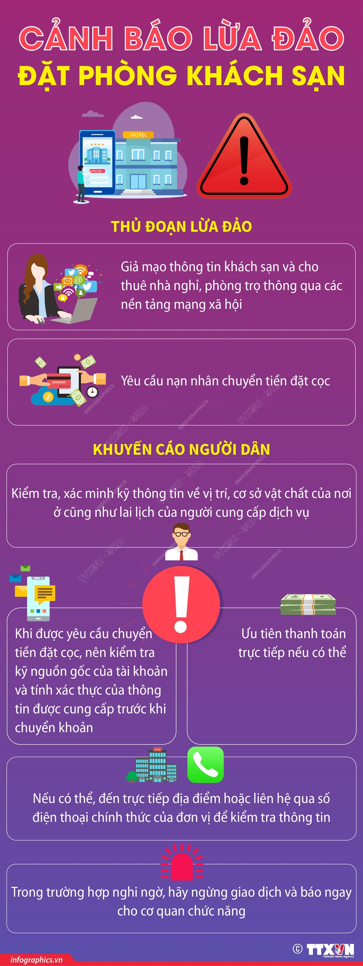 Cảnh báo lừa đảo đặt phòng khách sạn