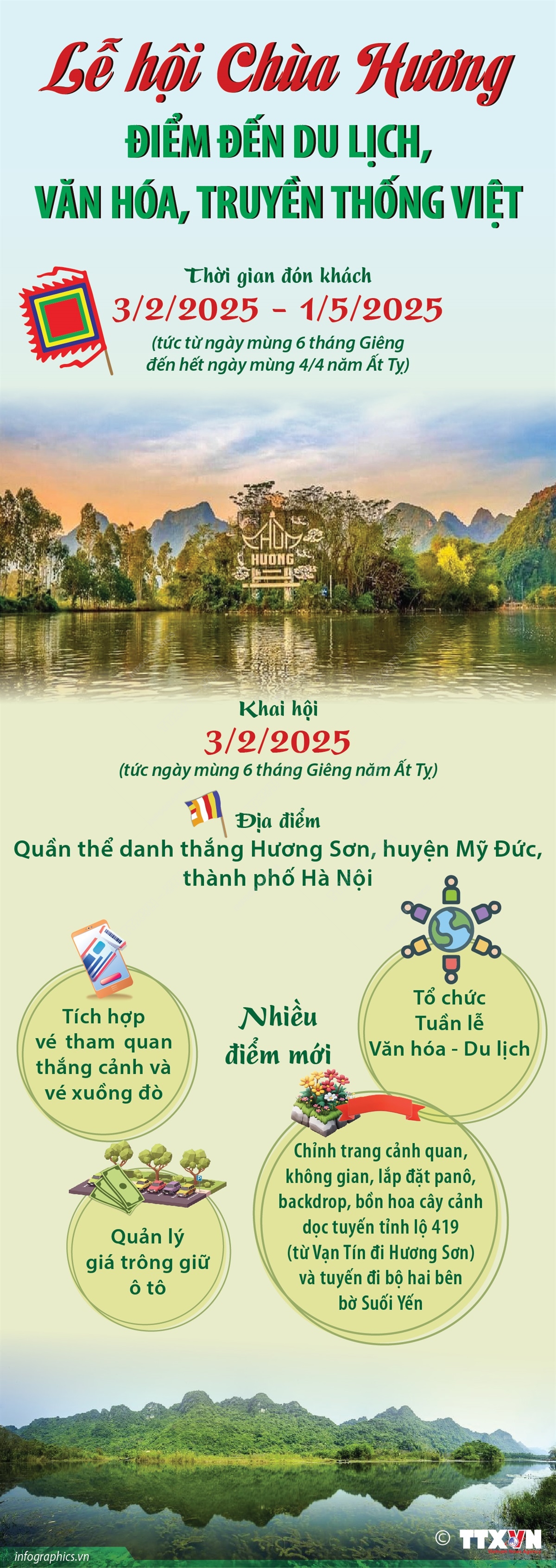 Lễ hội Chùa Hương: Điểm đến du lịch, văn hóa, truyền thống Việt