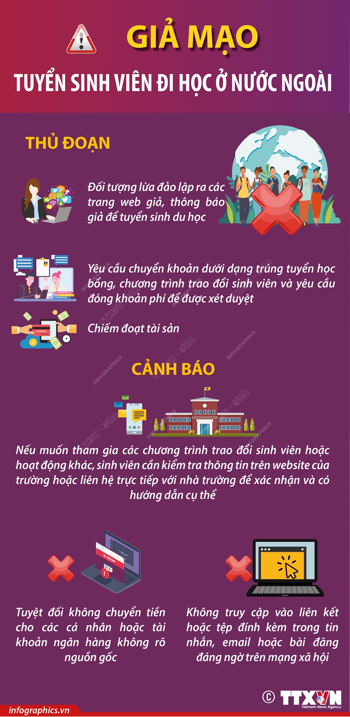 Giả mạo tuyển sinh viên đi học ở nước ngoài