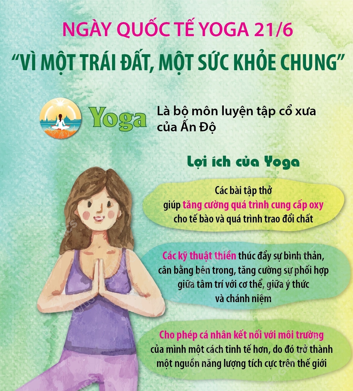 Ngày quốc tế Yoga 21/6: “Vì một trái đất, một sức khỏe chung”