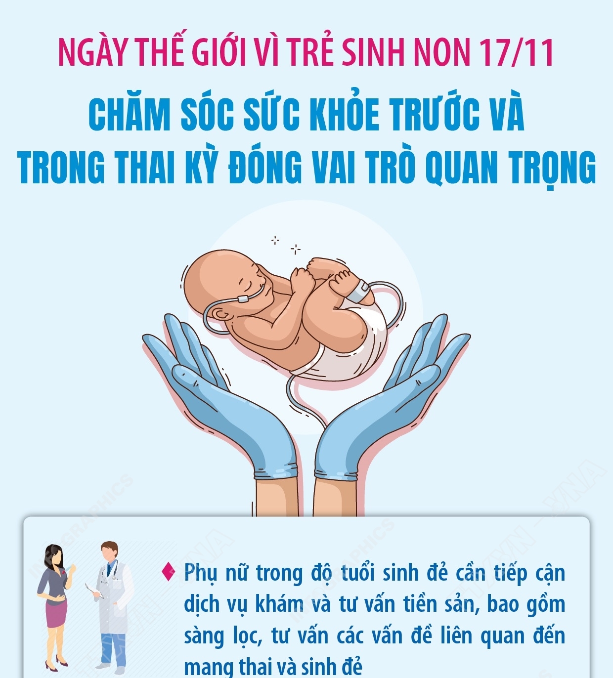 Ngày thế giới vì trẻ sinh non 17/11: Chăm sóc sức khỏe trước và trong thai kỳ đóng vai trò quan trọng