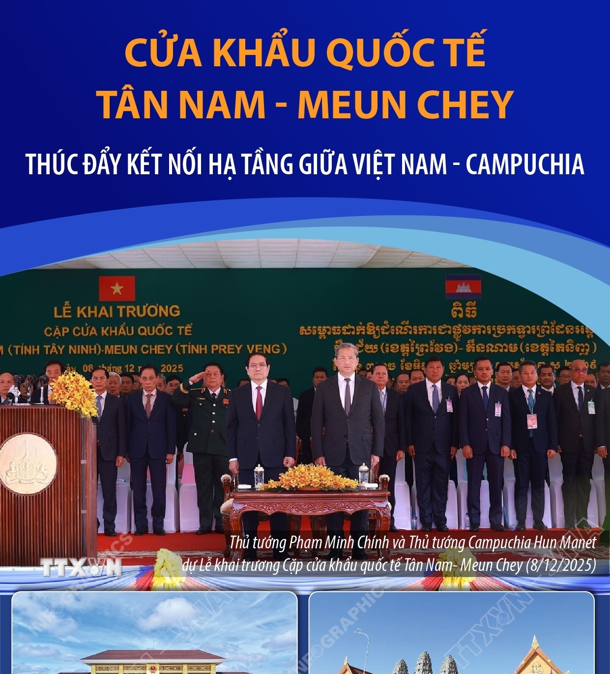 Một số thông tin về cặp cửa khẩu quốc tế Tân Nam - Meun Chey