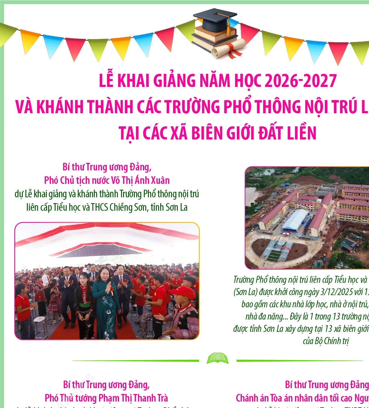 Lễ Khai giảng năm học 2026-2027 và khánh thành các trường phổ thông nội trú...