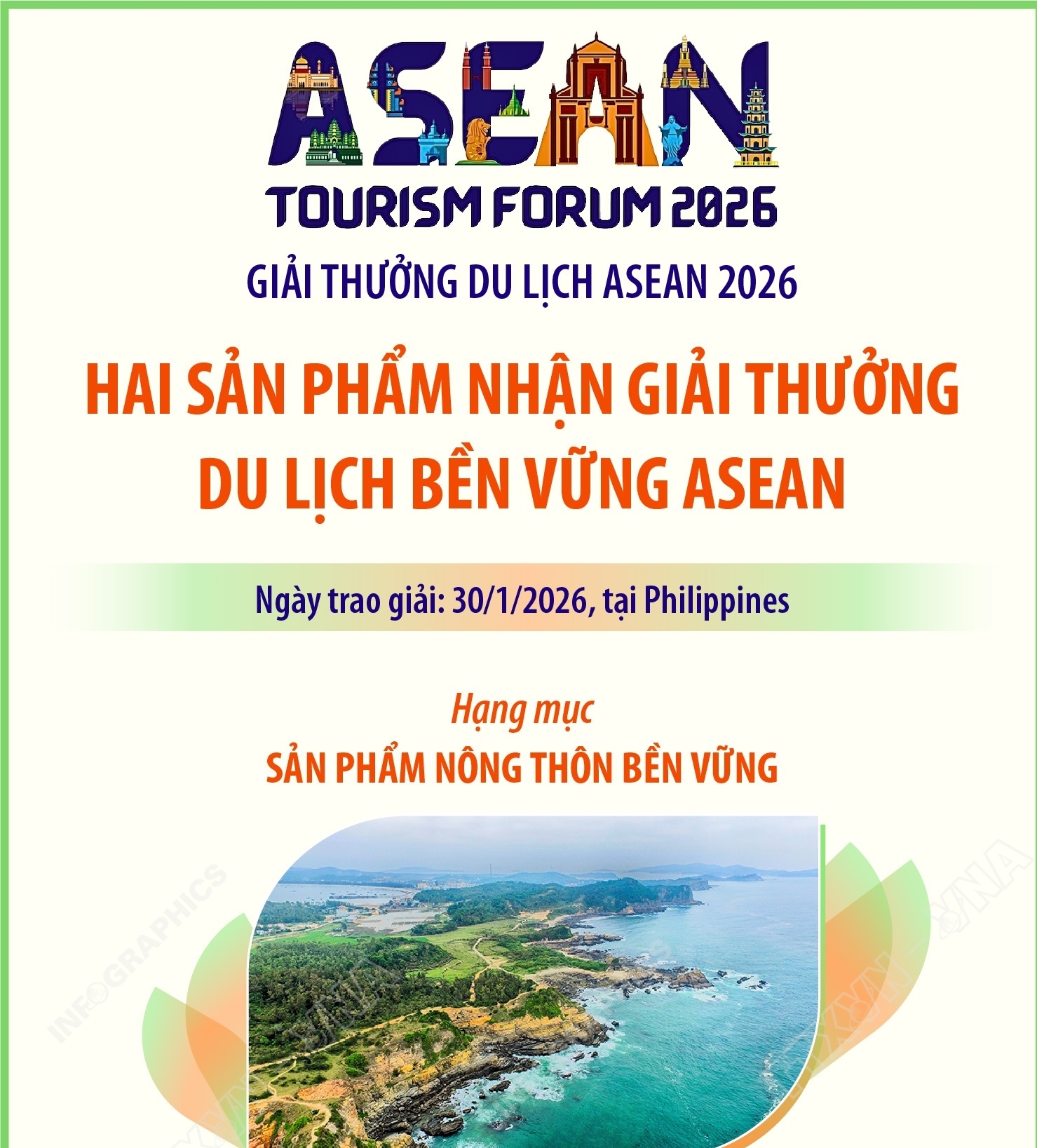 Hai sản phẩm nhận Giải thưởng Du lịch Bền vững ASEAN