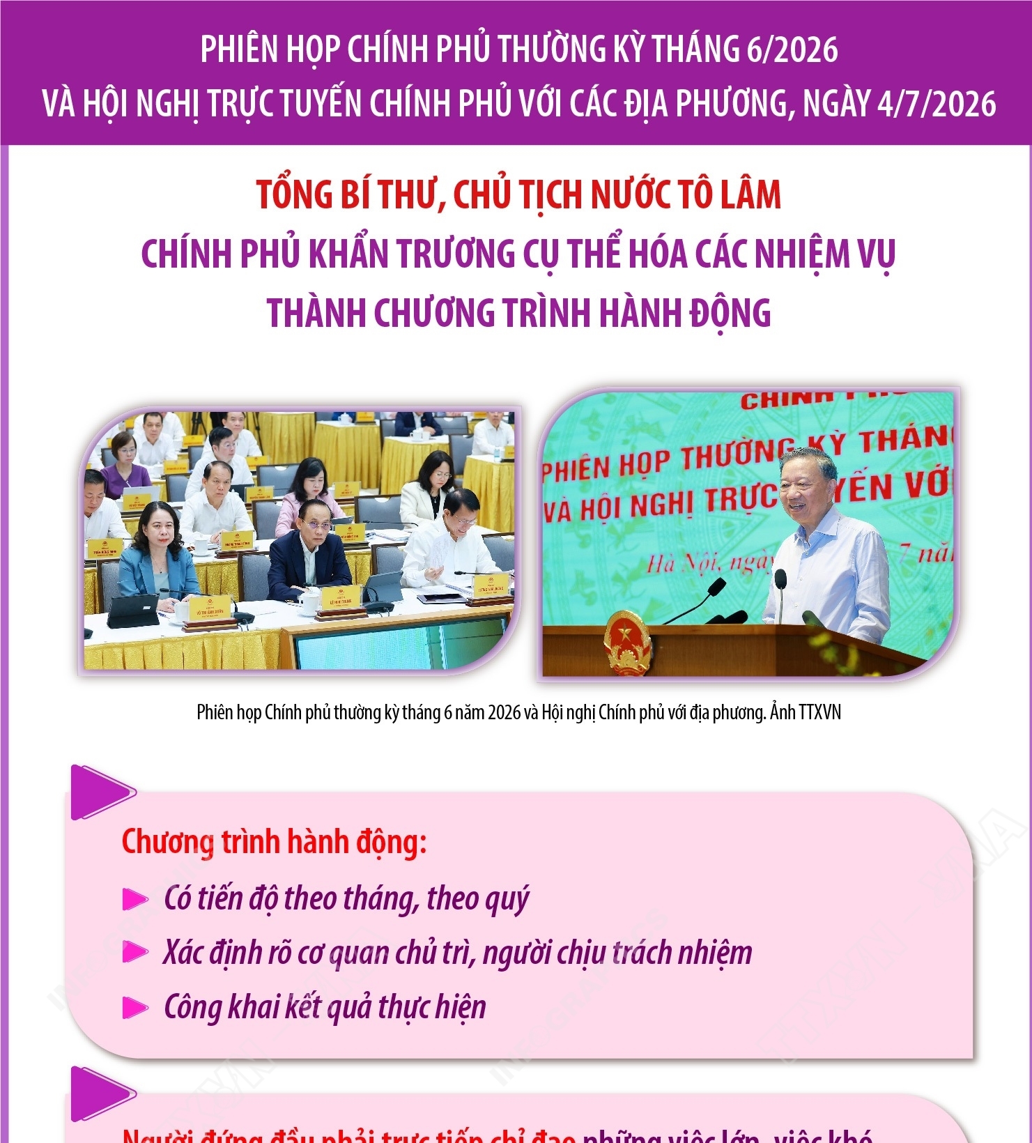 Tổng Bí thư, Chủ tịch nước Tô Lâm: Chính phủ khẩn trương cụ thể hóa...