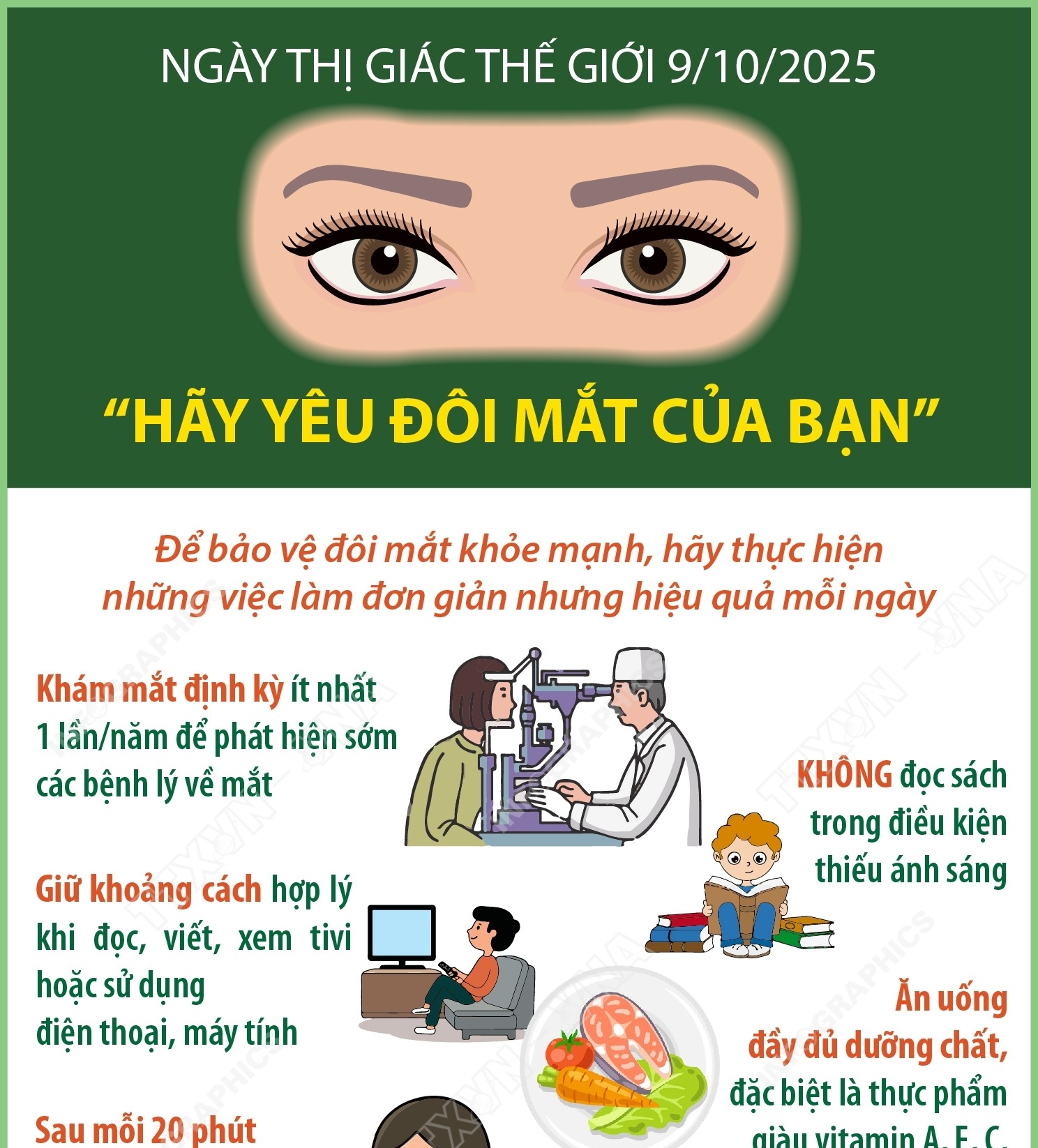 Ngày Thị giác Thế giới 9/10/2025: “Hãy yêu đôi mắt của bạn”