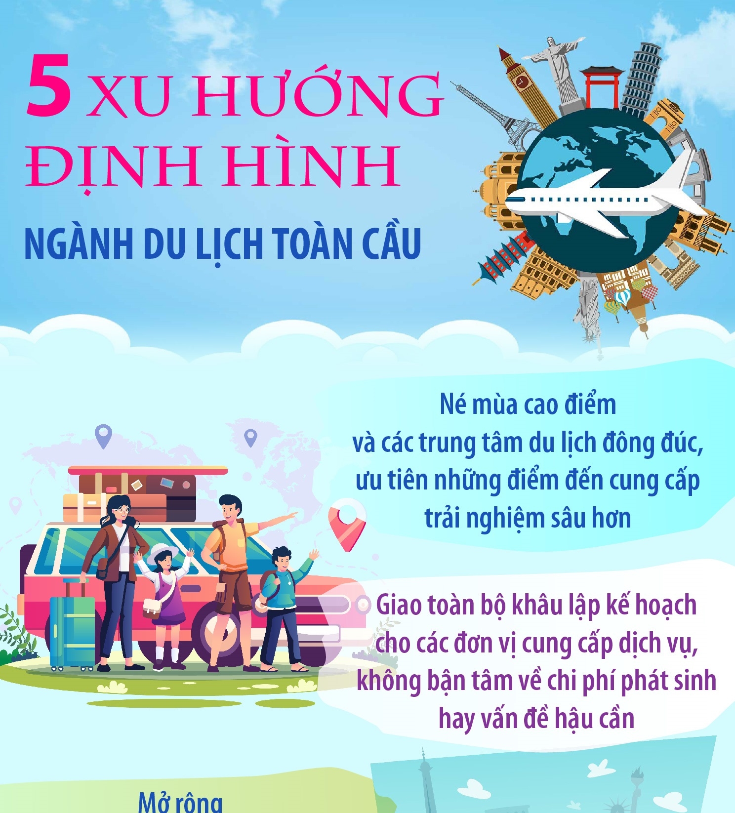 5 xu hướng định hình ngành du lịch toàn cầu