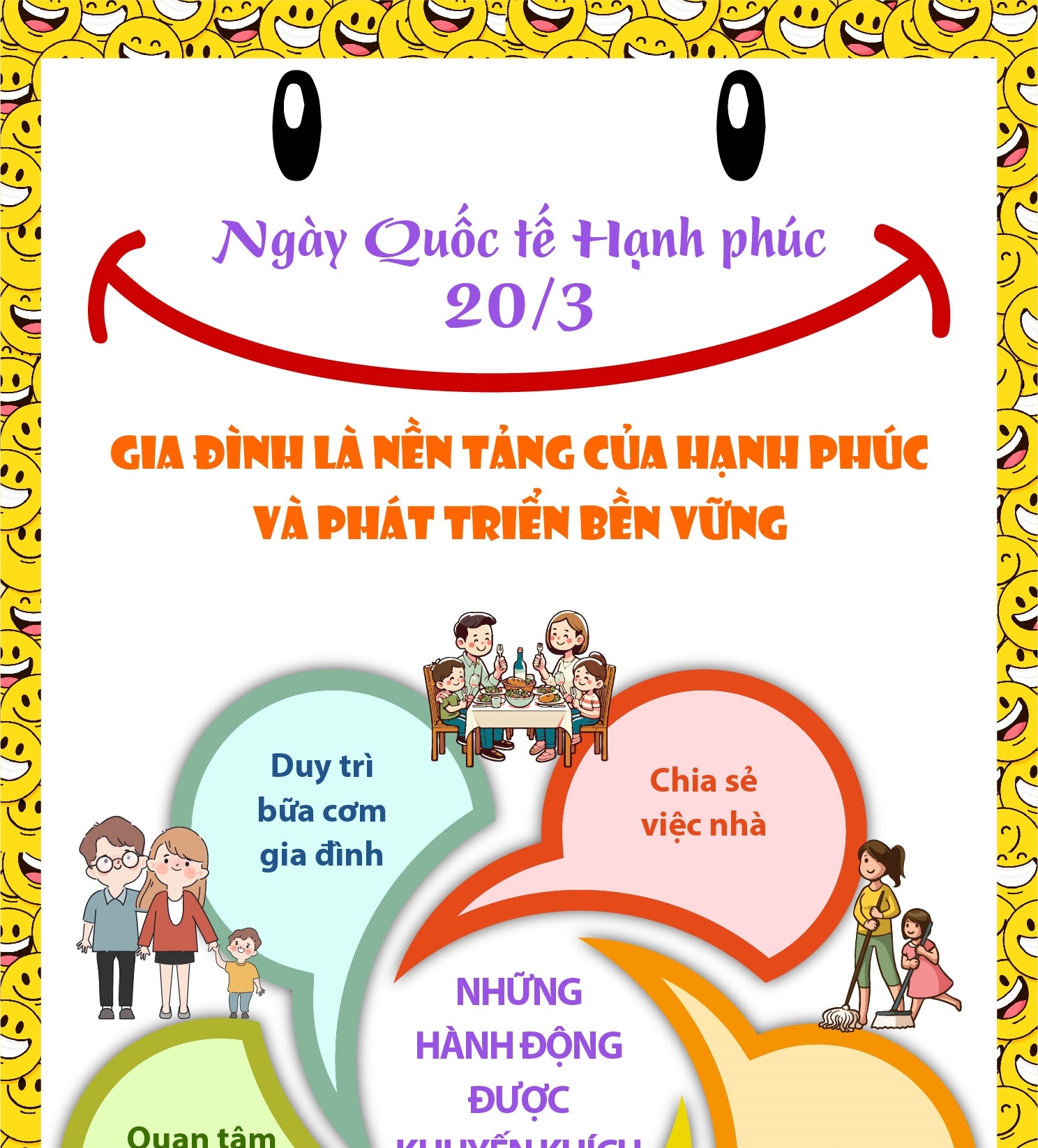 Ngày Quốc tế Hạnh phúc 20/3: Gia đình là nền tảng của hạnh phúc và phát triển bền vững