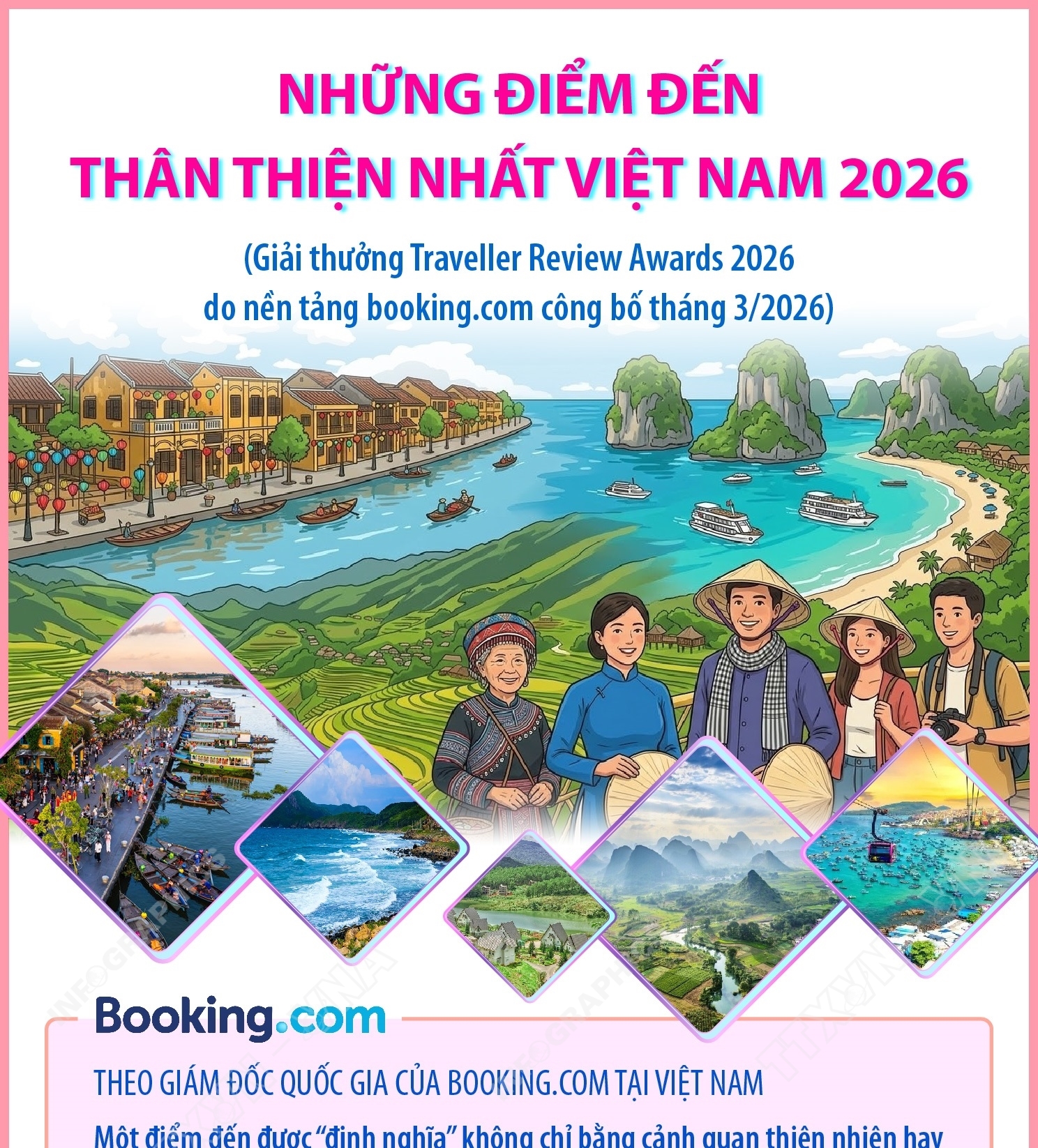 Những điểm đến thân thiện nhất Việt Nam 2026