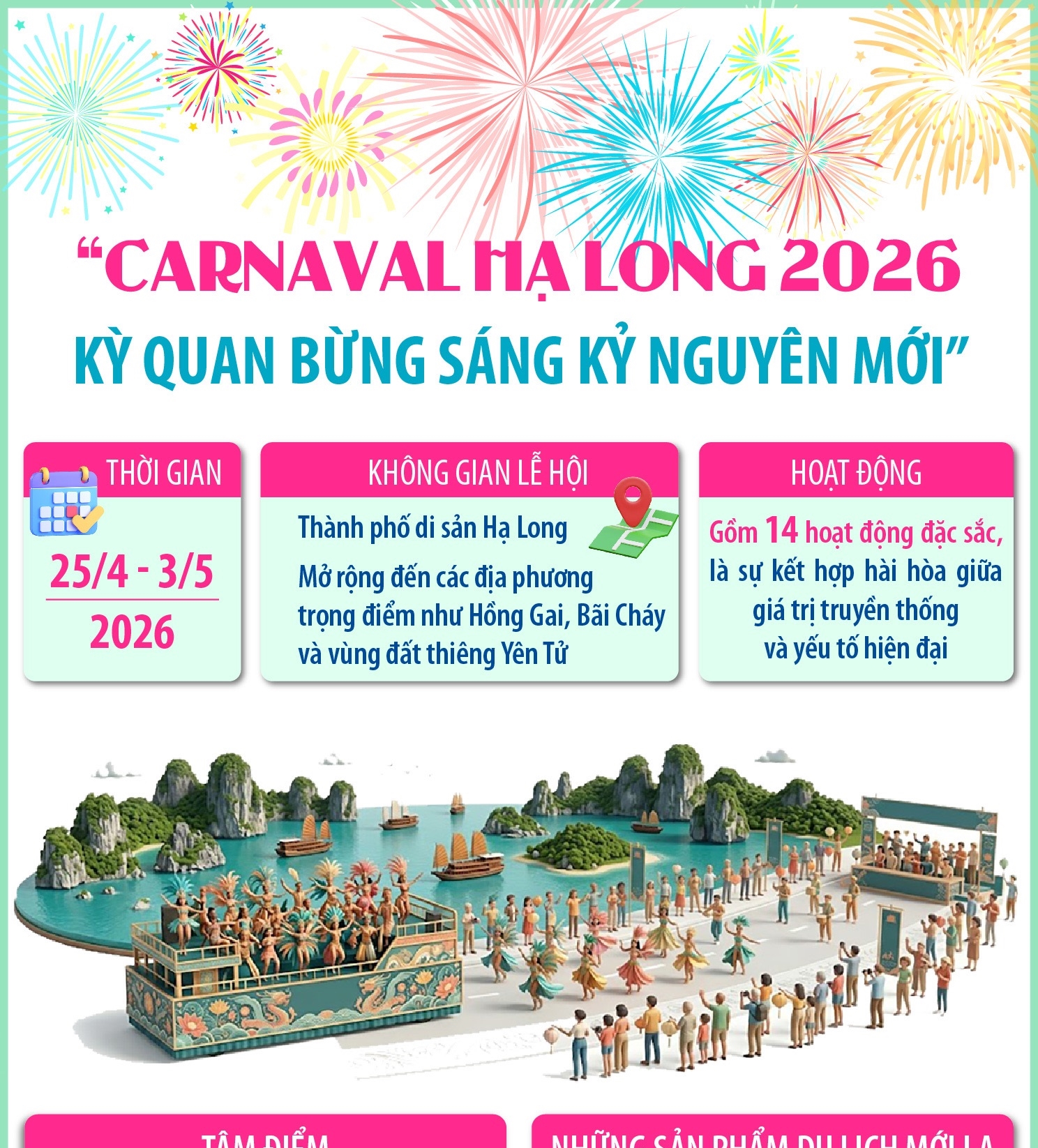“Carnaval Hạ Long 2026 - Kỳ quan bừng sáng kỷ nguyên mới”