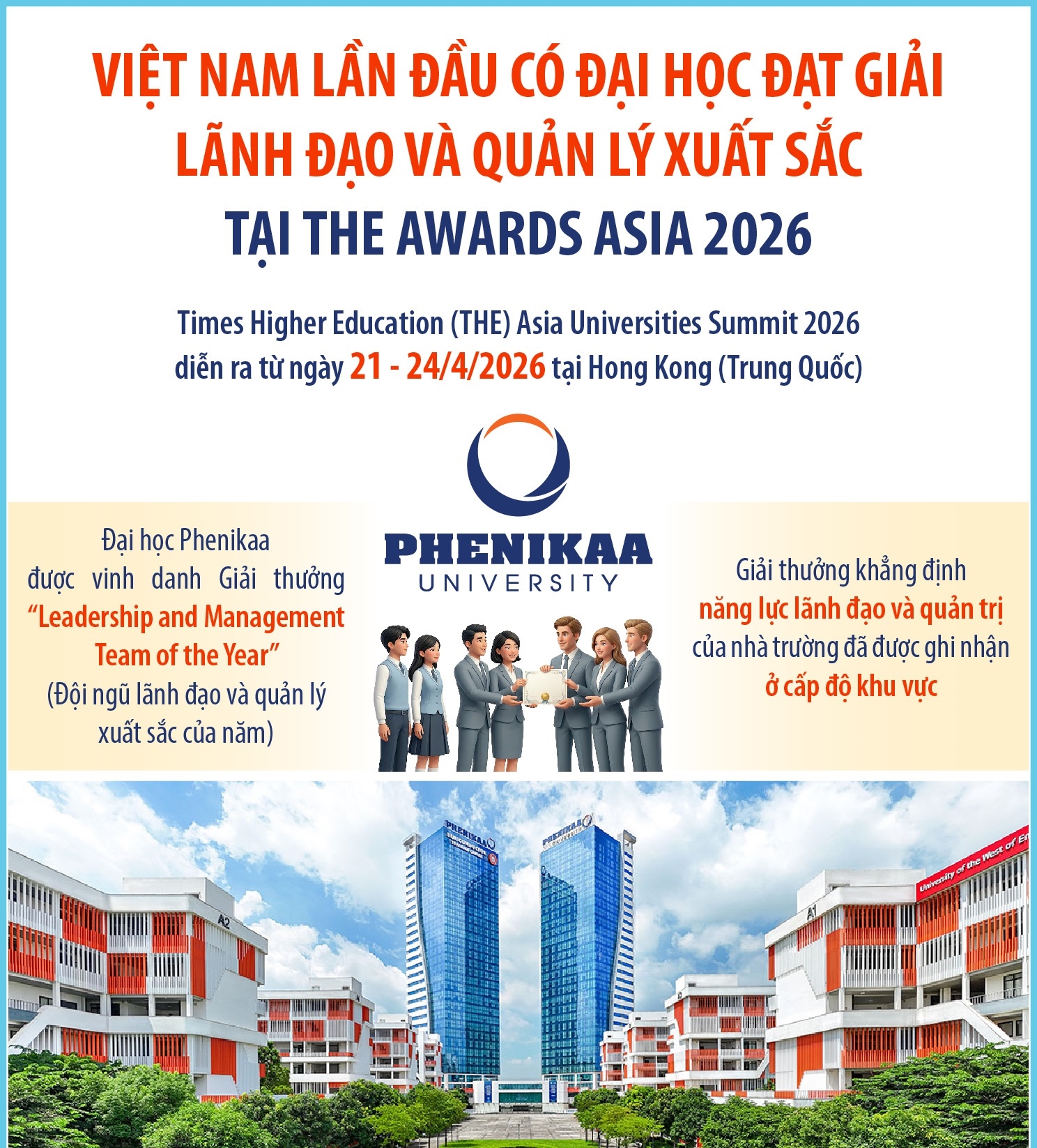 Việt Nam lần đầu có đại học đạt giải lãnh đạo và quản lý xuất...