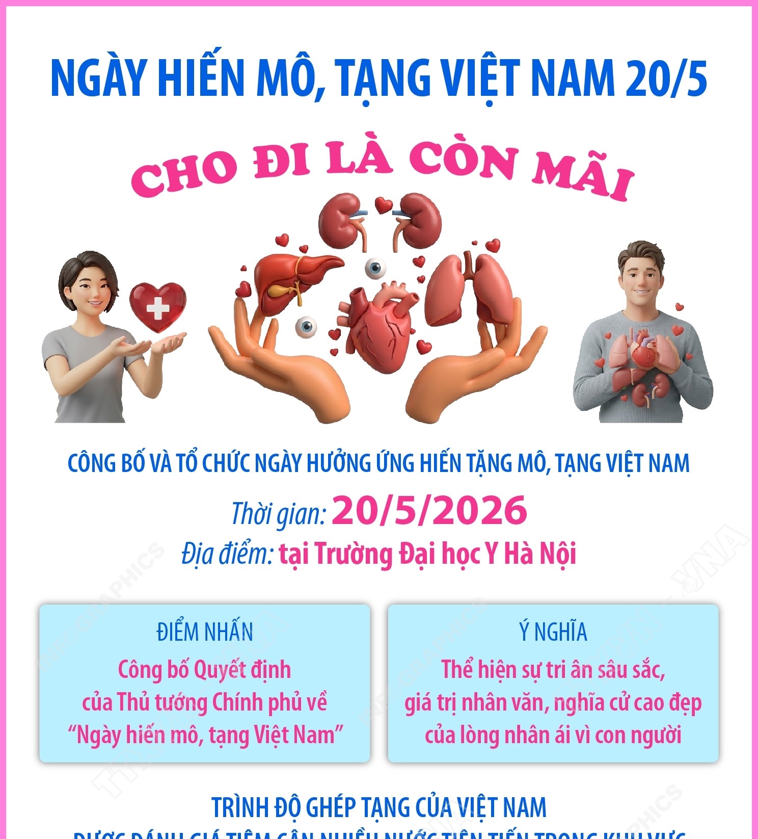 Ngày Hiến mô, tạng Việt Nam 20/5: Cho đi là còn mãi