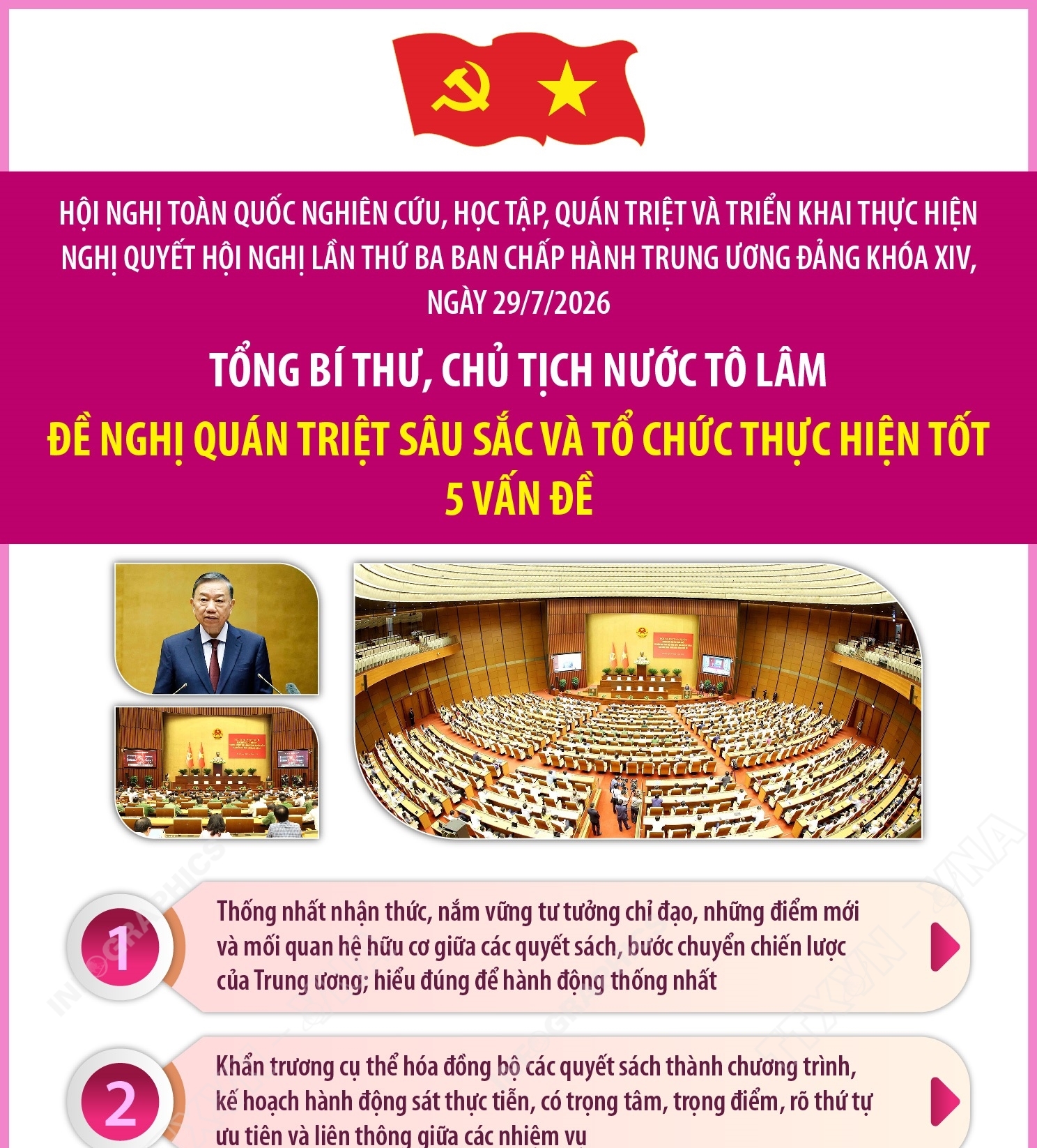 Quán triệt Nghị quyết Hội nghị Trung ương 3: Tổng Bí thư, Chủ tịch nước...
