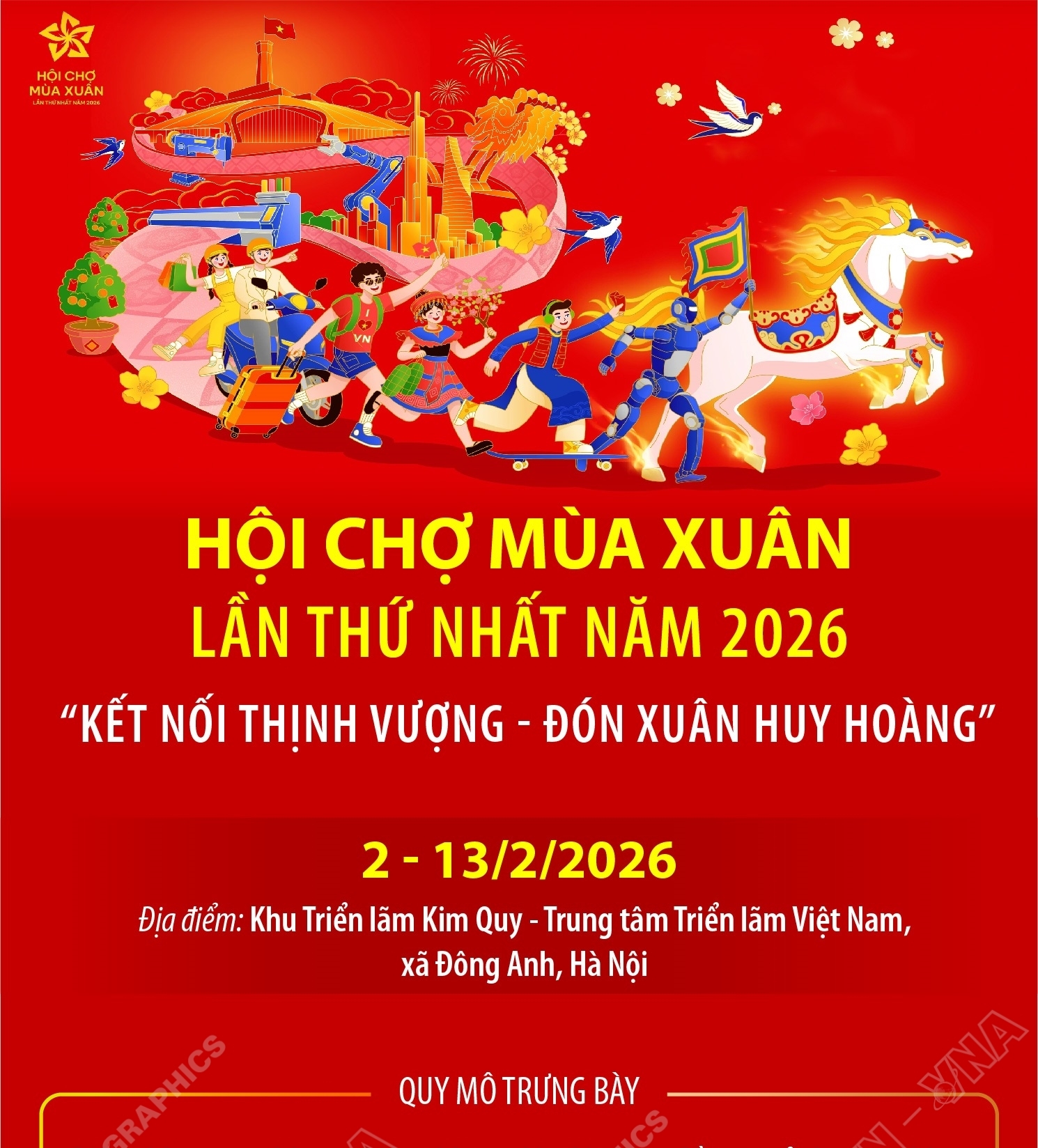 Hội chợ Mùa Xuân lần thứ nhất năm 2026: “Kết nối thịnh vượng - Đón...