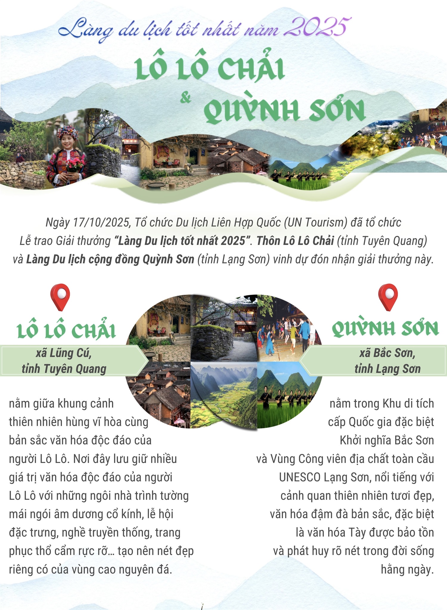 Việt Nam có 2 đại diện được công nhận “Làng Du lịch tốt nhất năm...