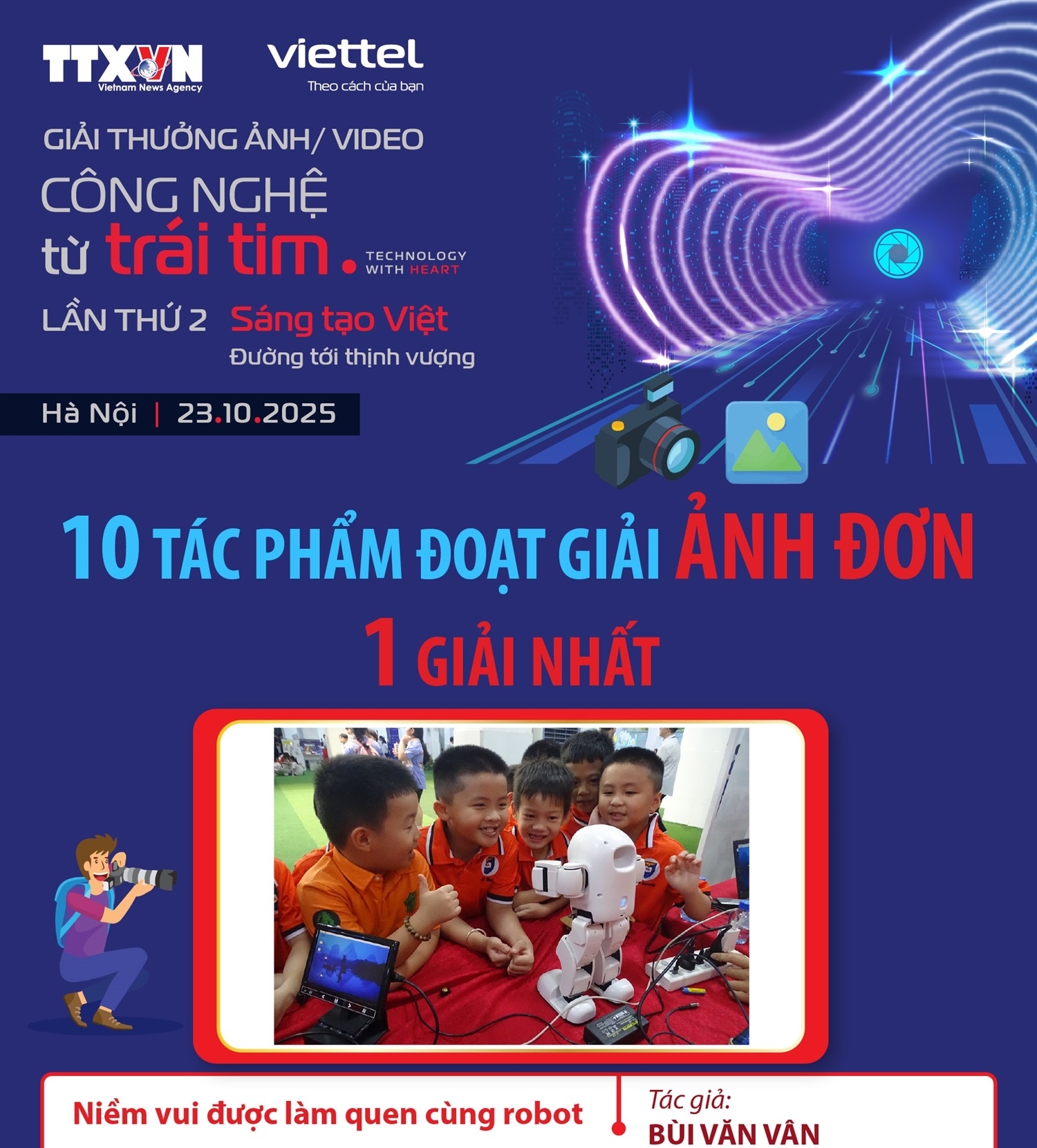 Giải thưởng ảnh và video “Công nghệ từ trái tim - Technology with heart” lần thứ 2: 10 tác phẩm đoạt Giải Ảnh đơn