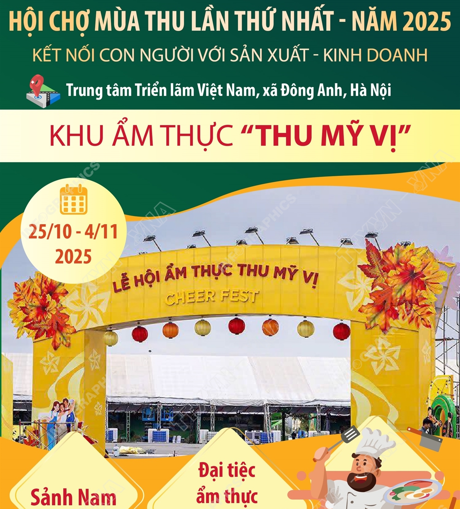 Hội chợ Mùa thu lần thứ nhất - năm 2025: Khu ẩm thực