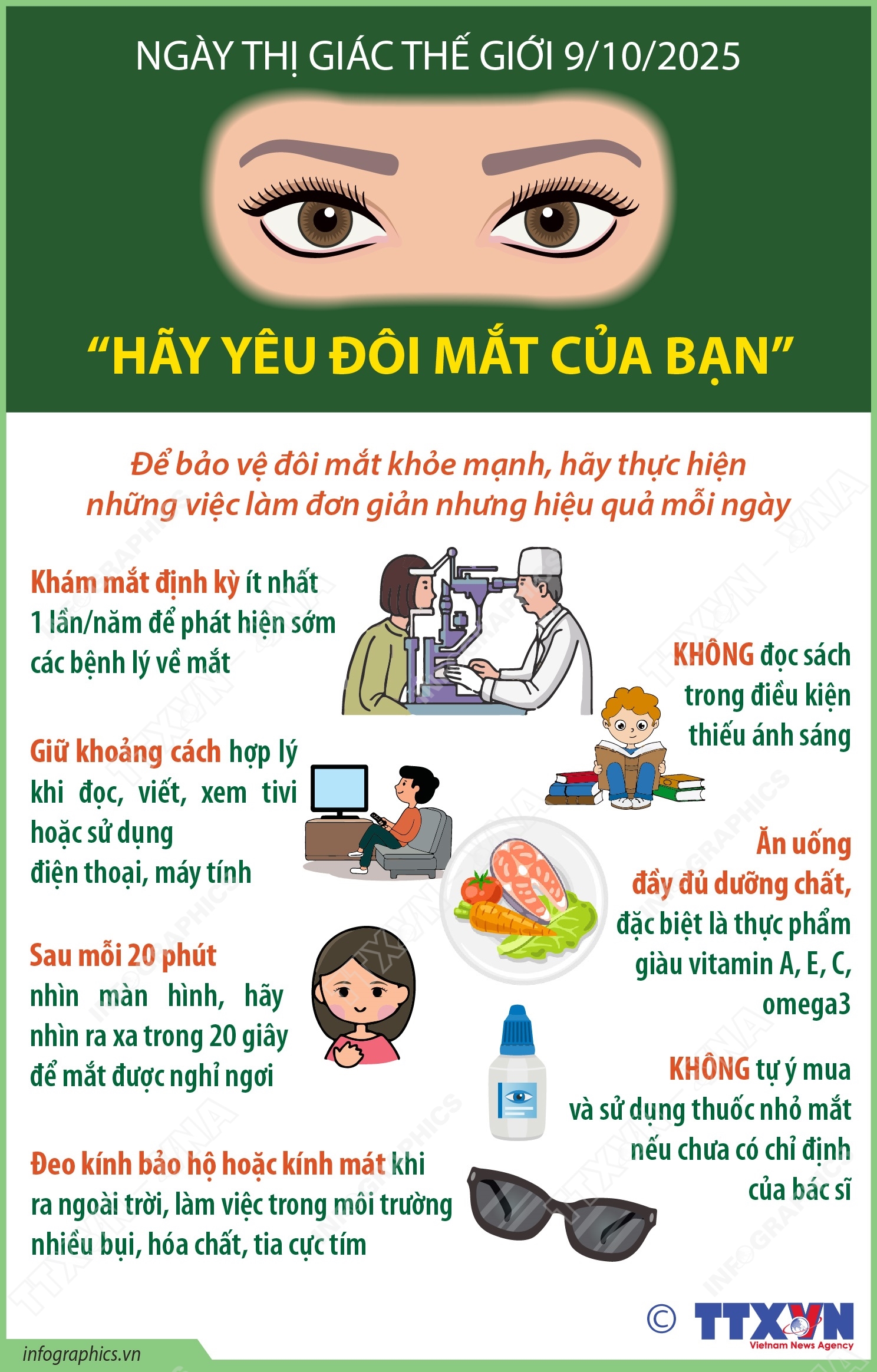 Ngày Thị giác Thế giới 9/10/2025: “Hãy yêu đôi mắt của bạn”