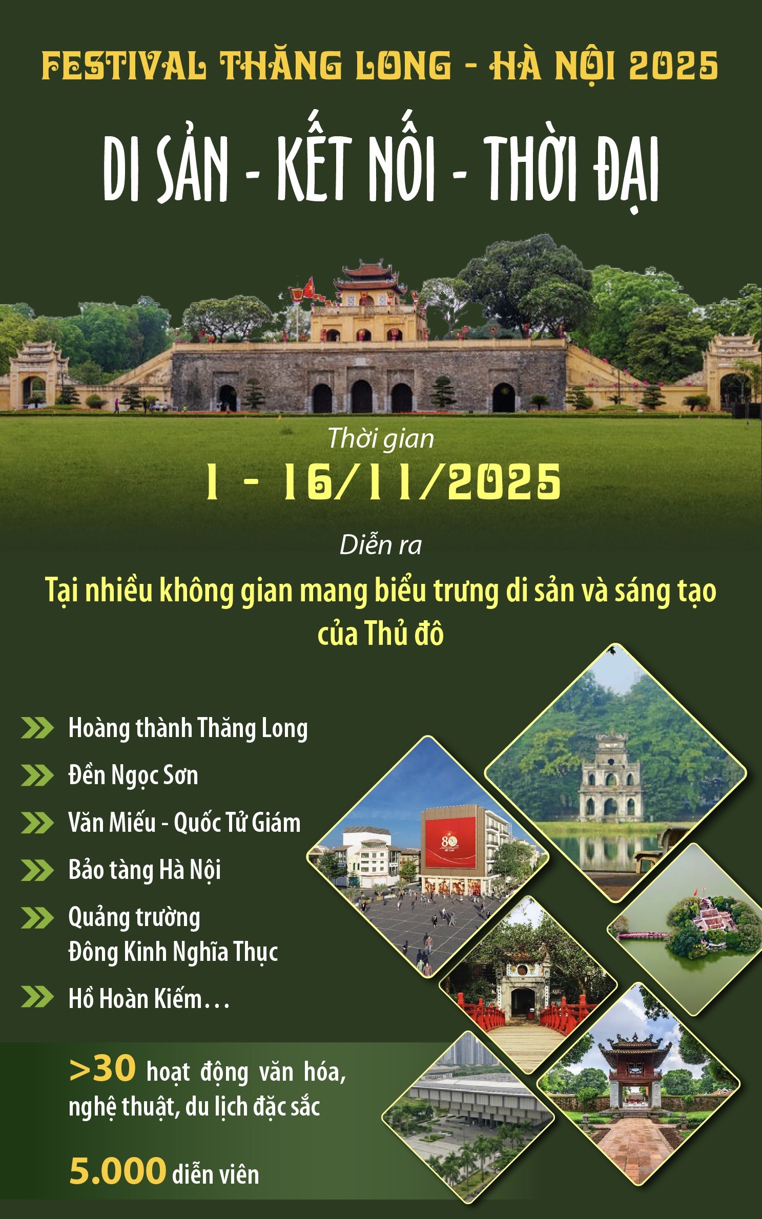 Festival Thăng Long - Hà Nội 2025: Di sản - Kết nối - Thời đại