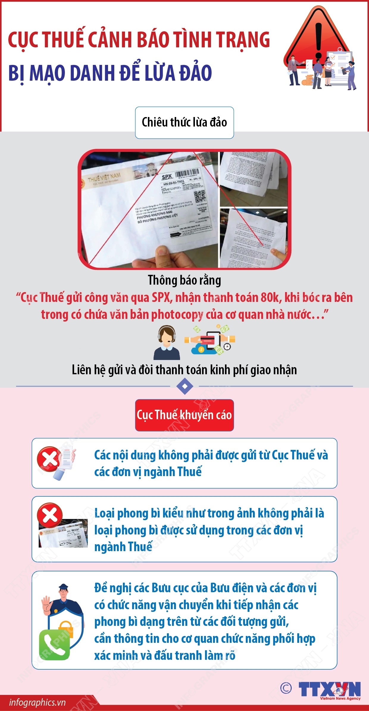 Cục Thuế cảnh báo tình trạng bị mạo danh để lừa đảo