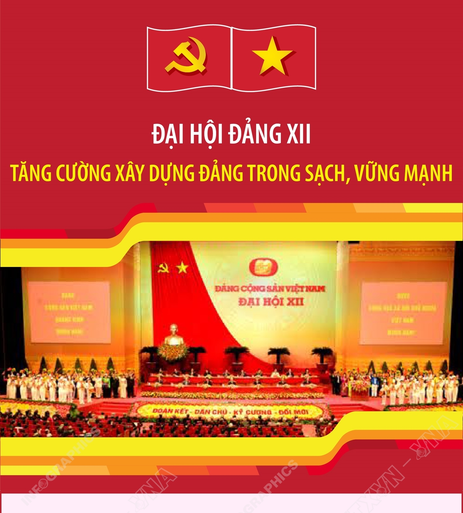 Đại hội Đảng XII: Tăng cường xây dựng Đảng trong sạch, vững mạnh
