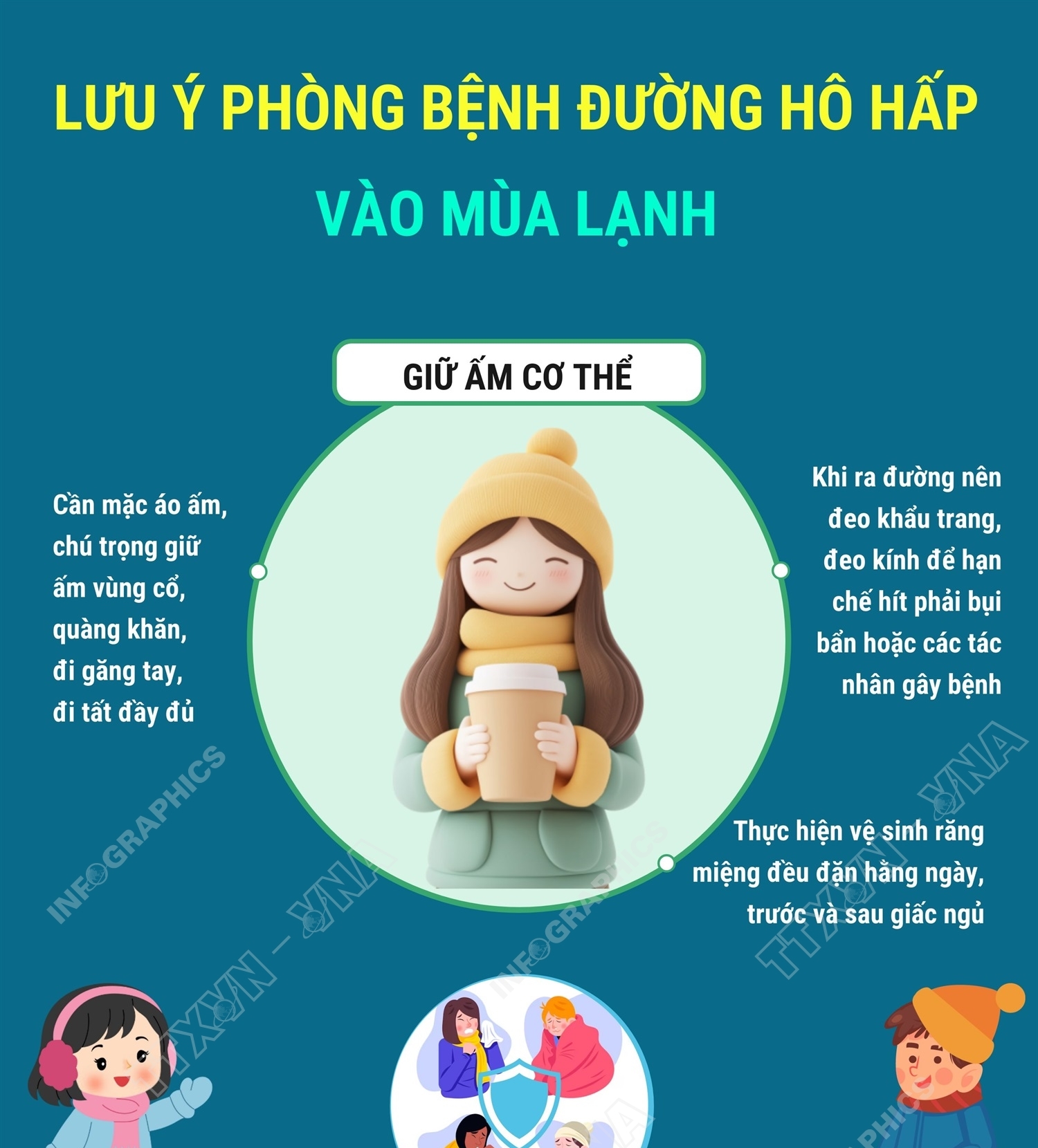 Lưu ý phòng bệnh đường hô hấp vào mùa lạnh